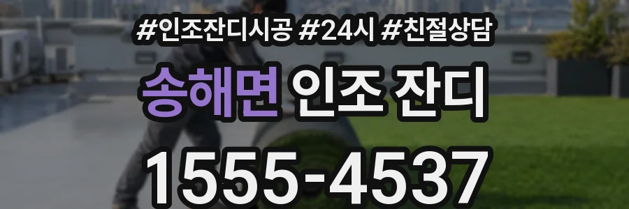 송해면 인조 잔디
