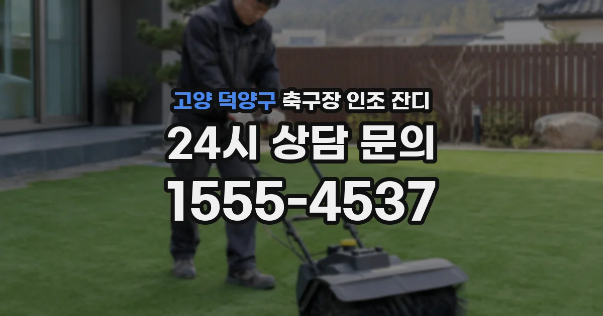 고양 덕양구 축구장 인조 잔디