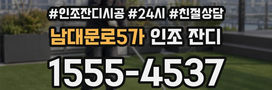 남대문로5가 인조 잔디