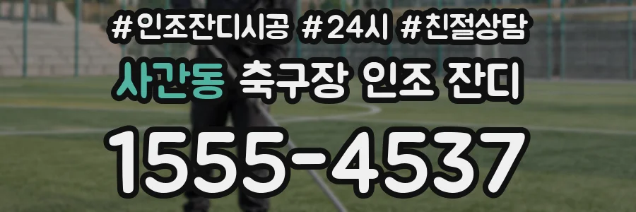 사간동 축구장 인조 잔디