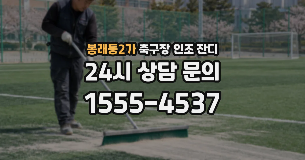 봉래동2가 축구장 인조 잔디