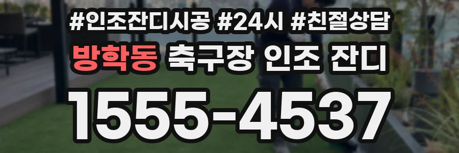 방학동 축구장 인조 잔디