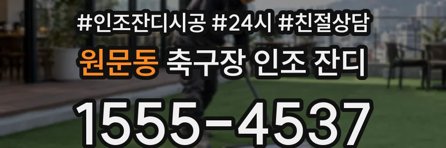 원문동 축구장 인조 잔디