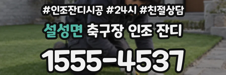 설성면 축구장 인조 잔디
