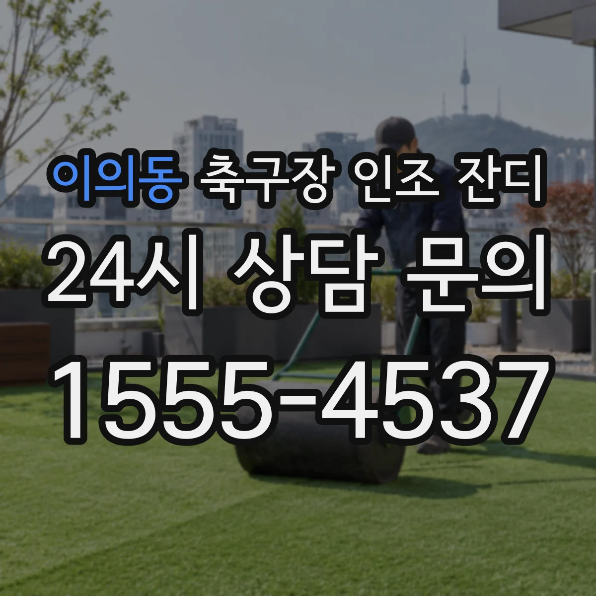 이의동 축구장 인조 잔디