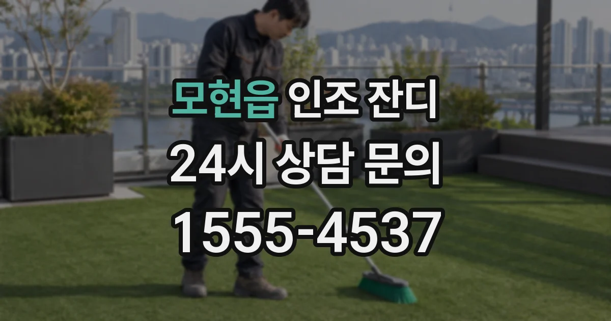 모현읍 인조 잔디