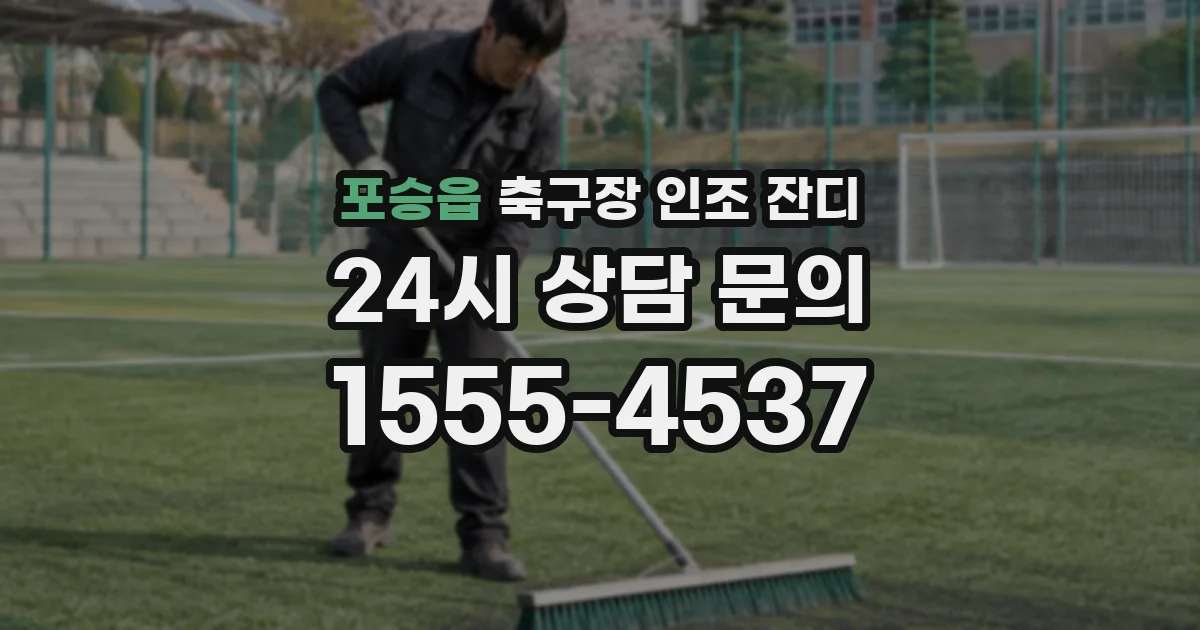포승읍 축구장 인조 잔디