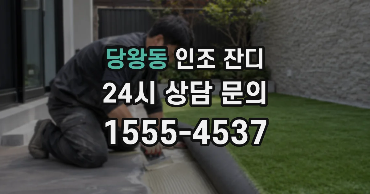 당왕동 인조 잔디