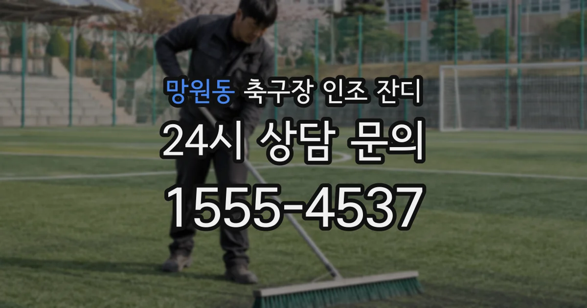 망원동 축구장 인조 잔디