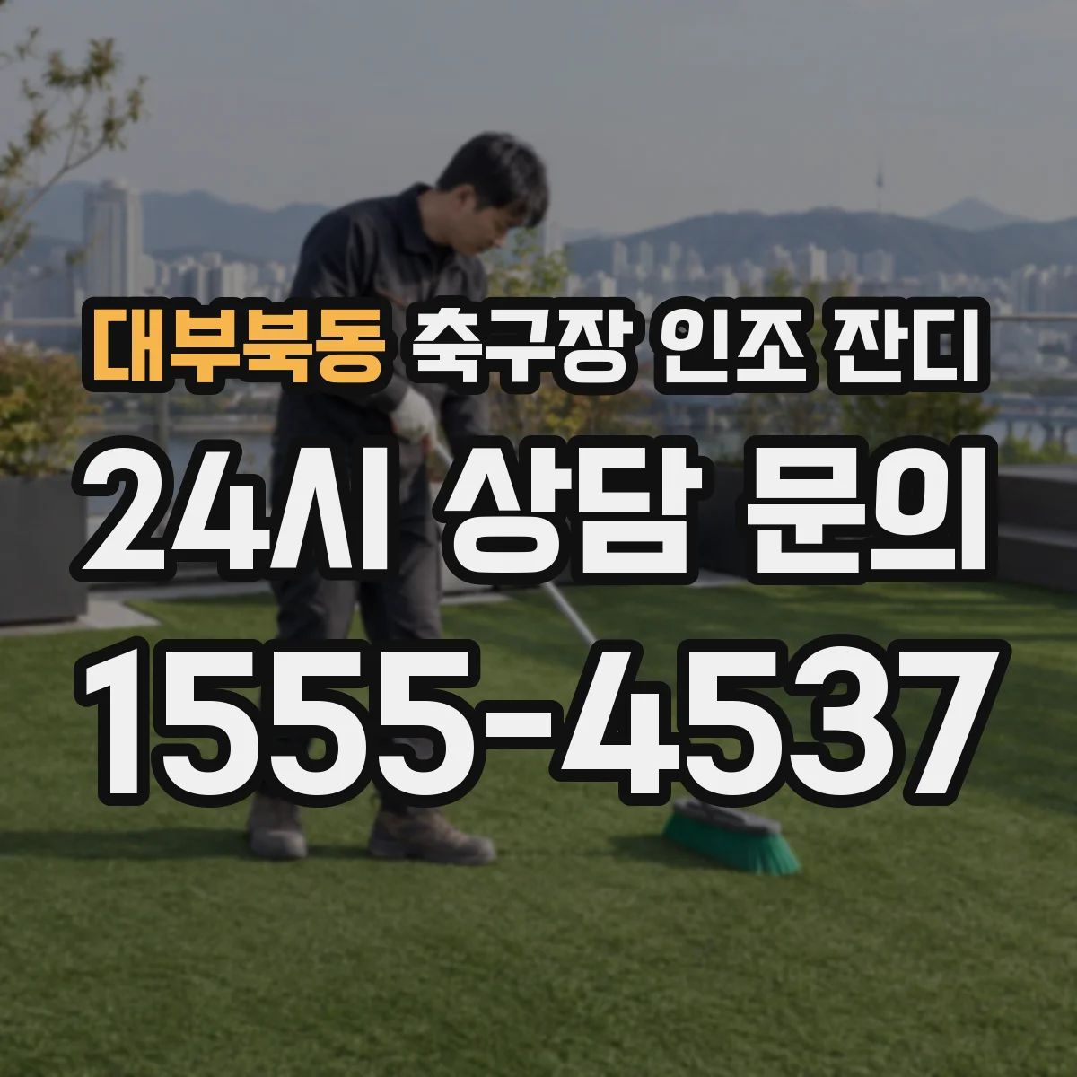 대부북동 축구장 인조 잔디