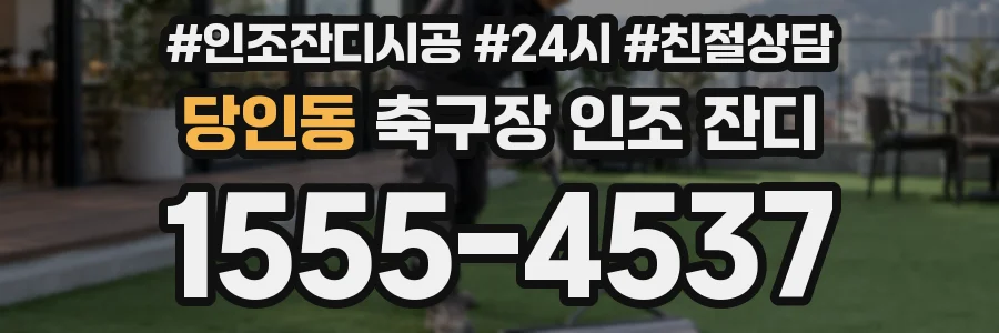 당인동 축구장 인조 잔디