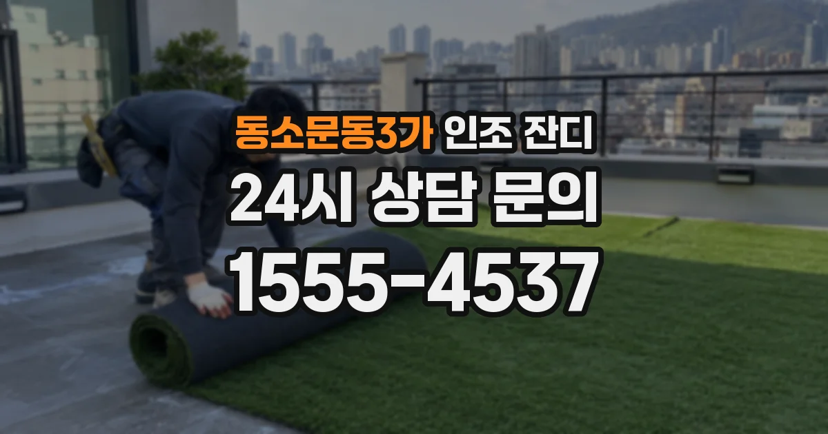 동소문동3가 인조 잔디