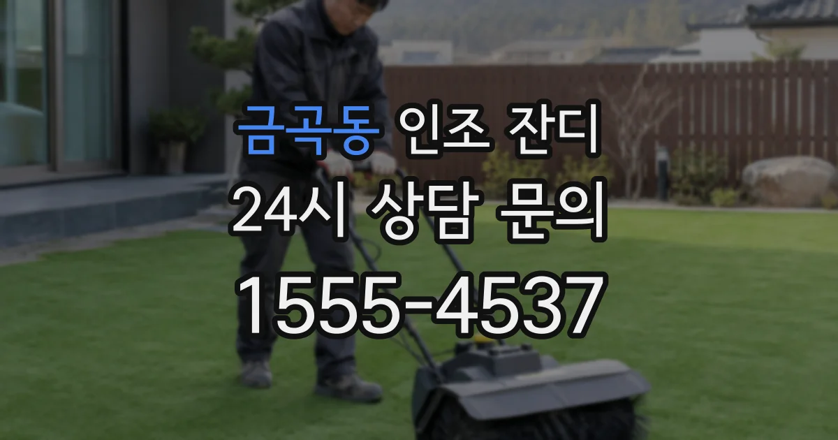 금곡동 인조 잔디