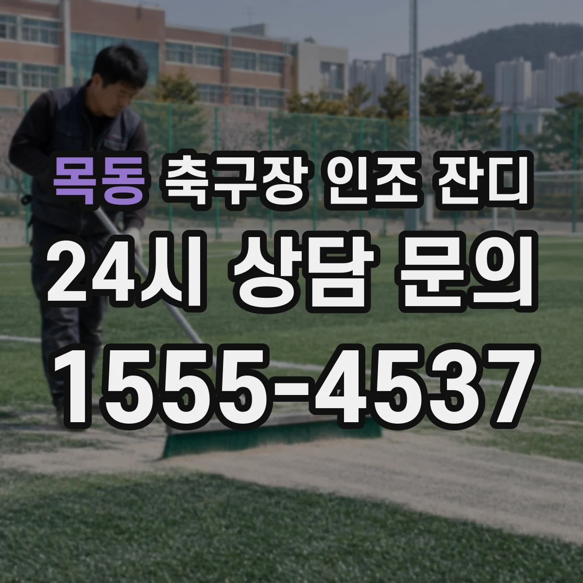 목동 축구장 인조 잔디