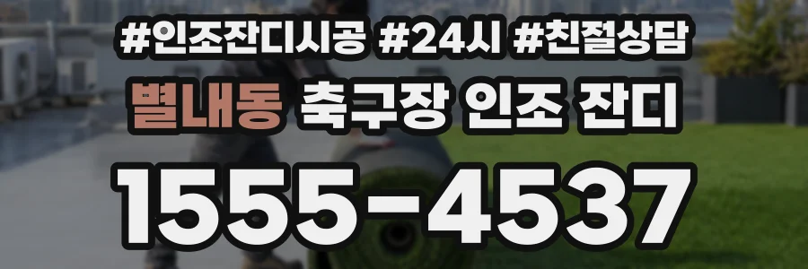 별내동 축구장 인조 잔디