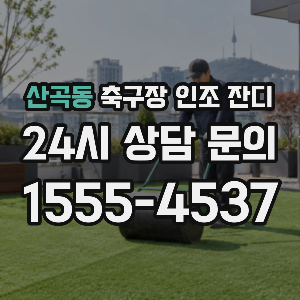 산곡동 축구장 인조 잔디