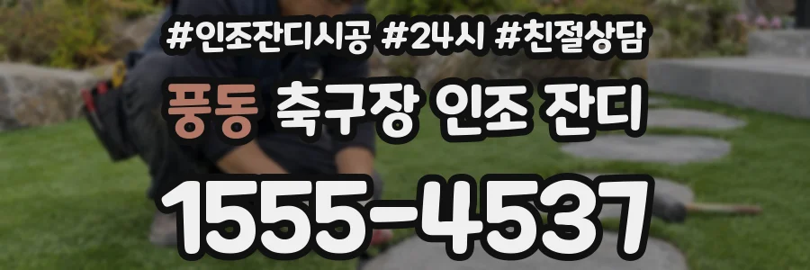 풍동 축구장 인조 잔디