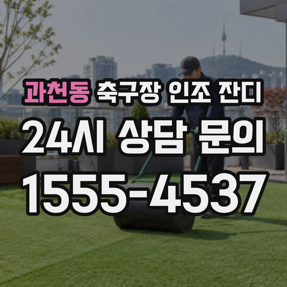 과천동 축구장 인조 잔디
