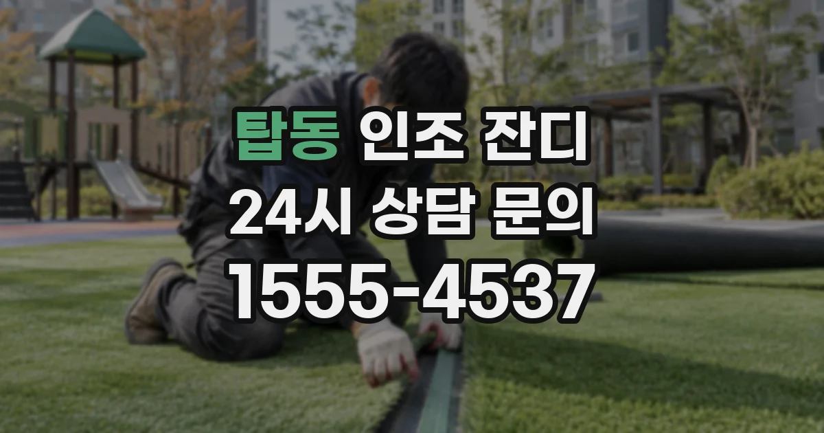 탑동 인조 잔디