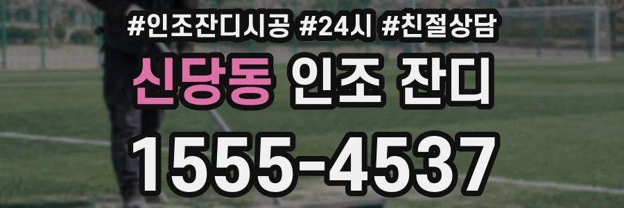 신당동 인조 잔디