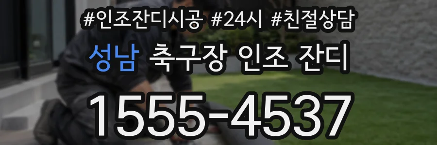 성남 축구장 인조 잔디
