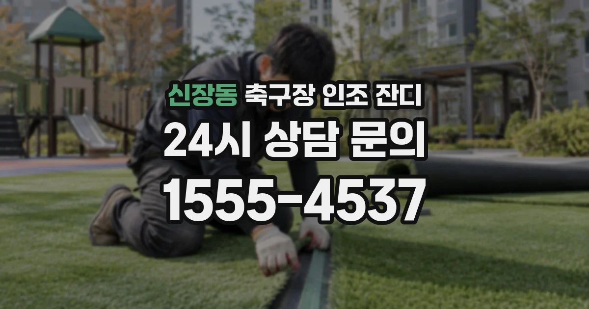 신장동 축구장 인조 잔디