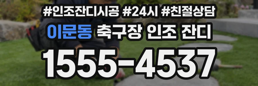 이문동 축구장 인조 잔디