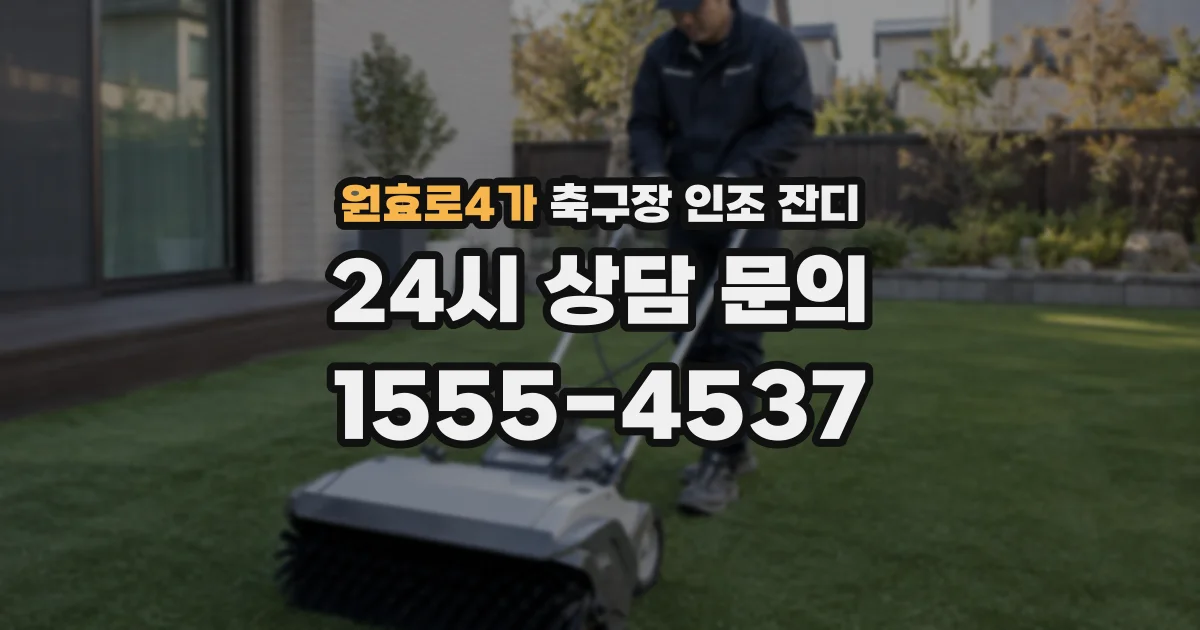 원효로4가 축구장 인조 잔디
