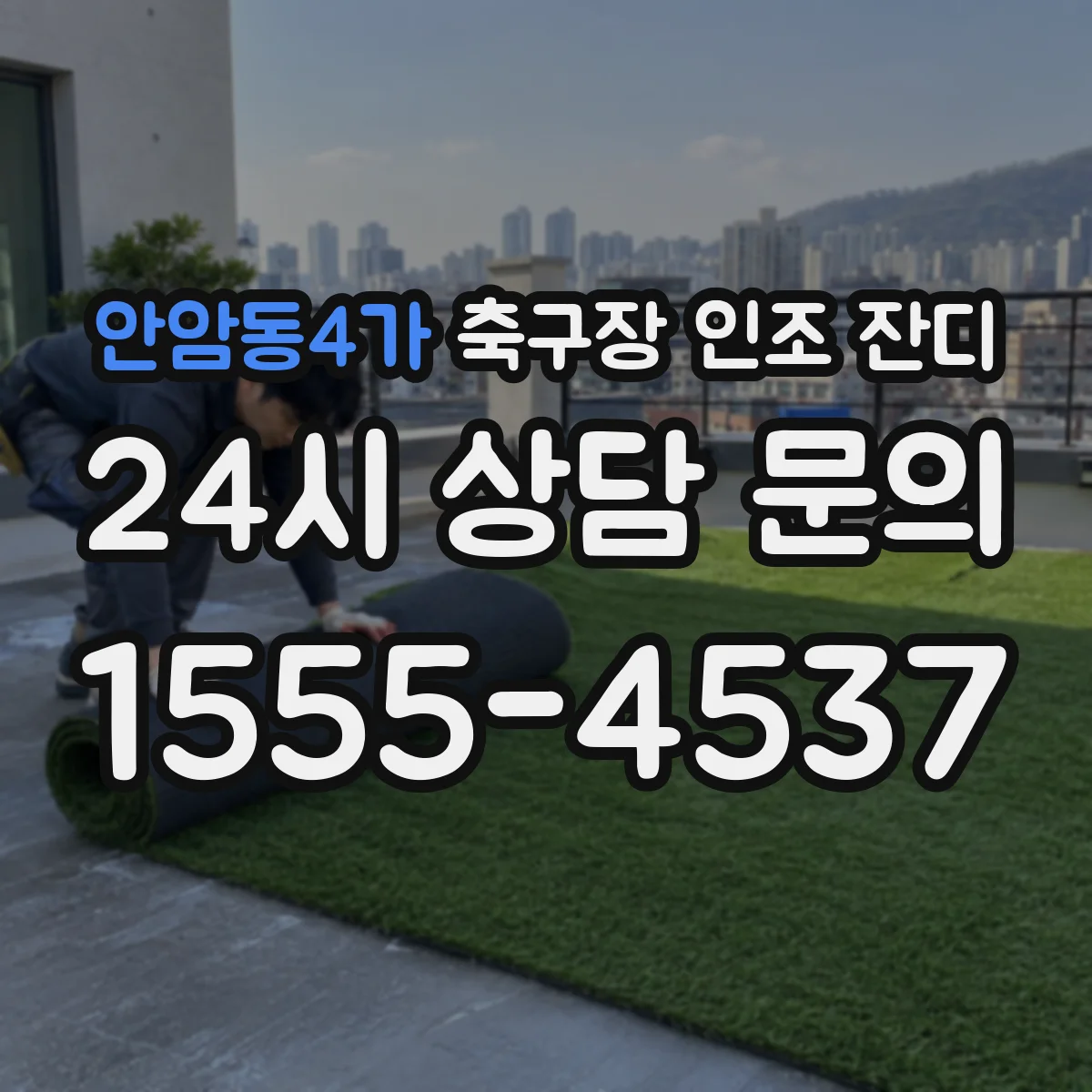 안암동4가 축구장 인조 잔디