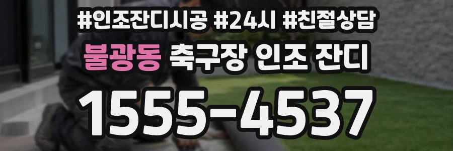 불광동 축구장 인조 잔디