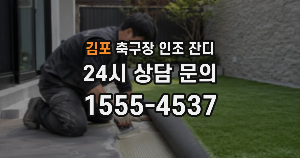 김포 축구장 인조 잔디