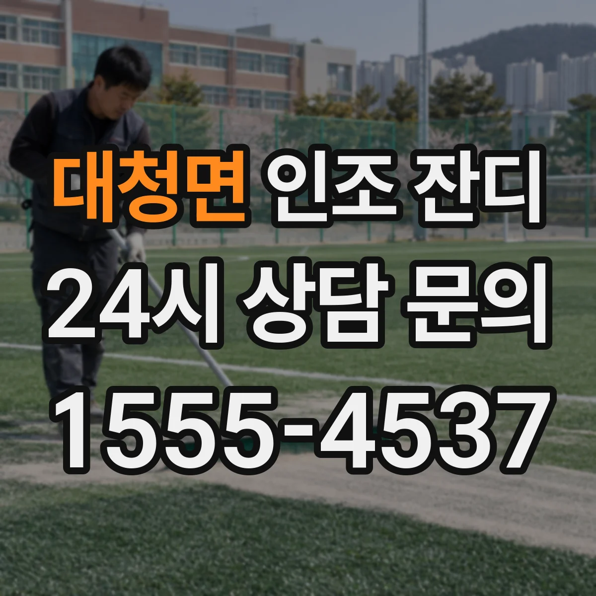 대청면 인조 잔디
