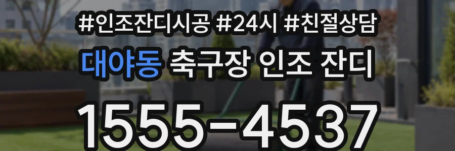 대야동 축구장 인조 잔디