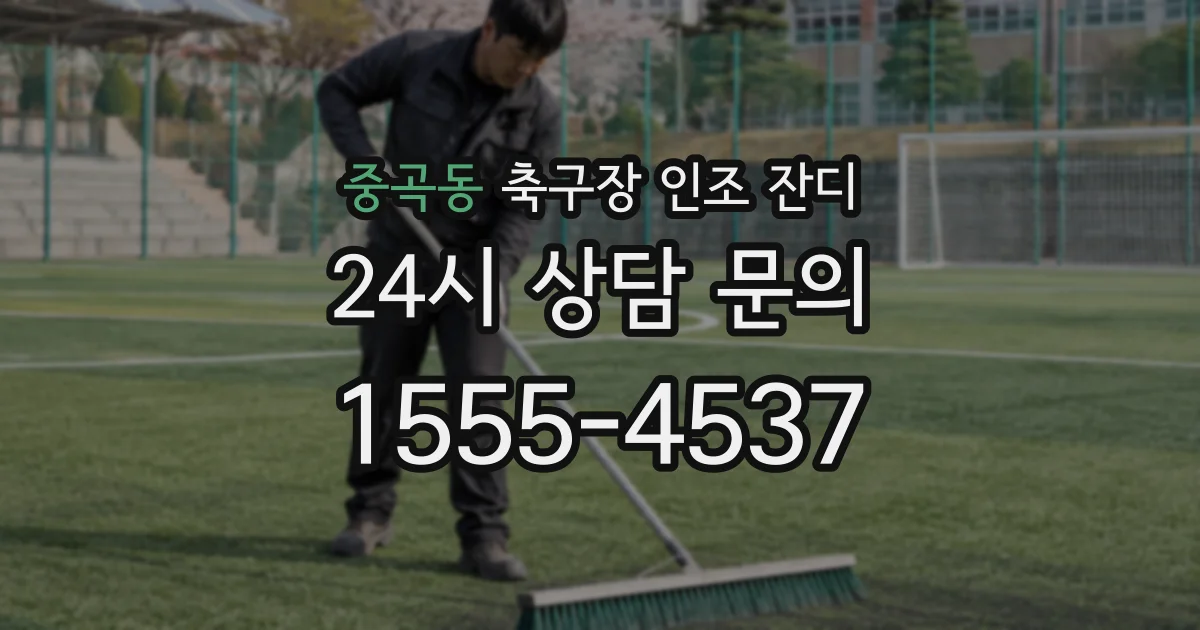 중곡동 축구장 인조 잔디