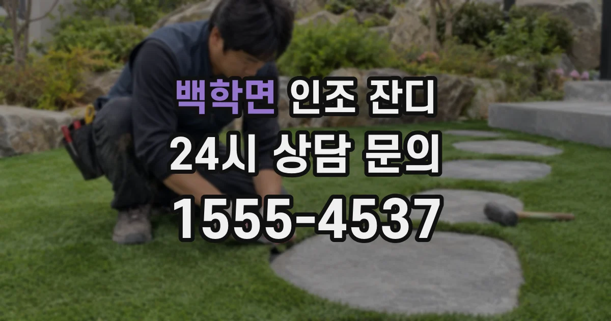 백학면 인조 잔디