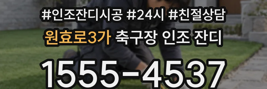 원효로3가 축구장 인조 잔디