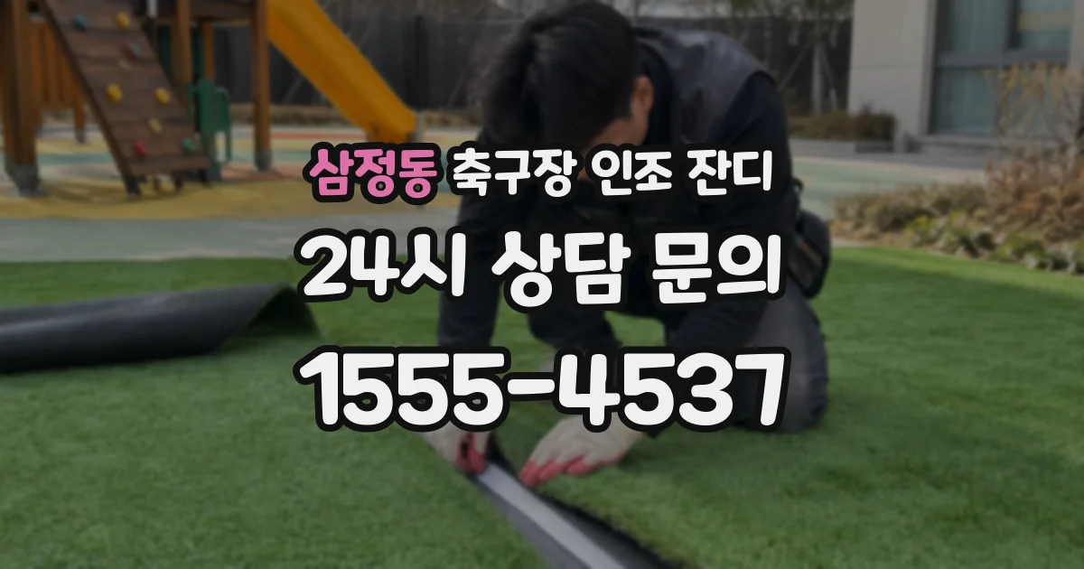 삼정동 축구장 인조 잔디