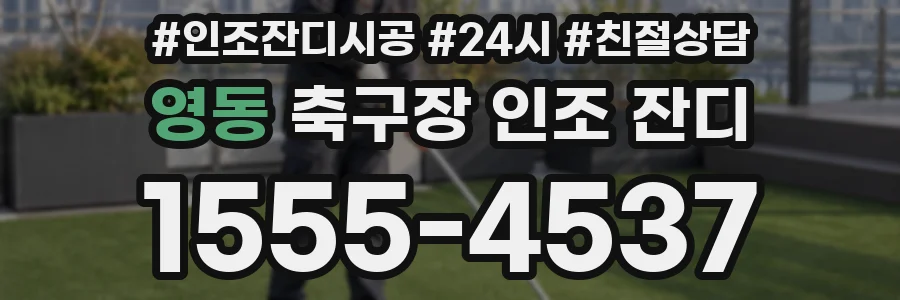 영동 축구장 인조 잔디