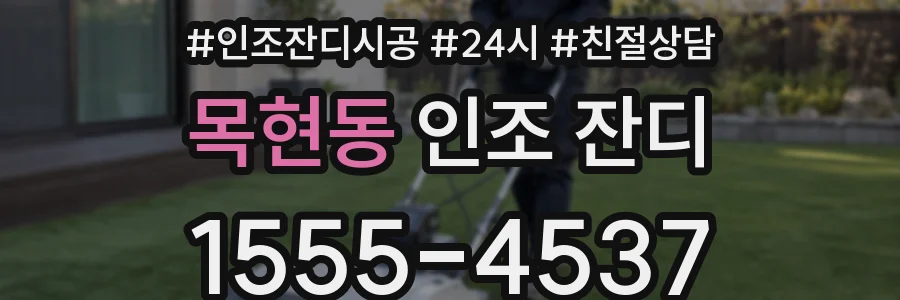 목현동 인조 잔디