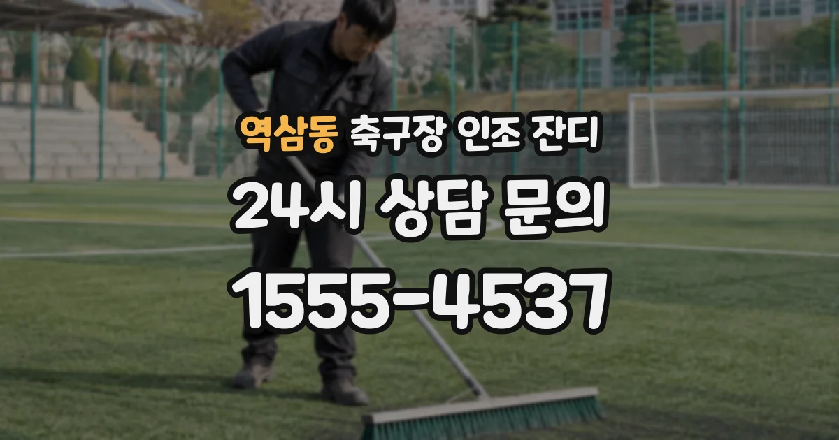역삼동 축구장 인조 잔디