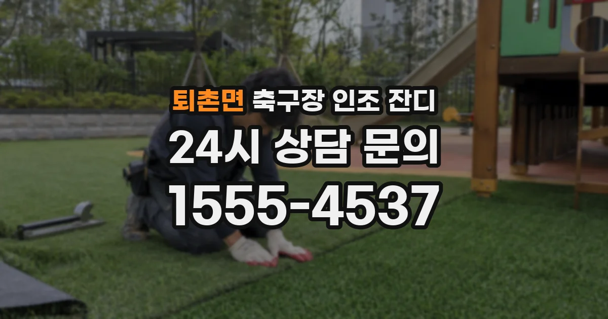 퇴촌면 축구장 인조 잔디