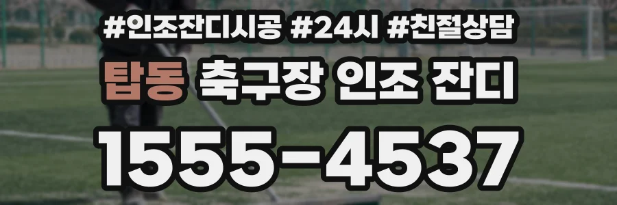 탑동 축구장 인조 잔디