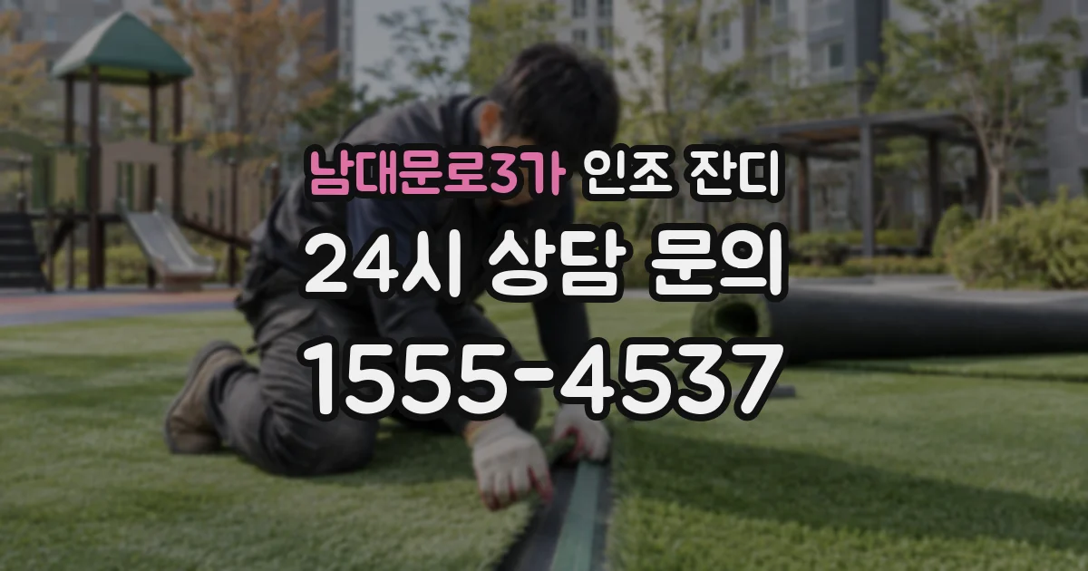 남대문로3가 인조 잔디