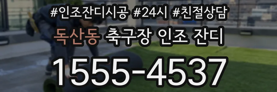 독산동 축구장 인조 잔디