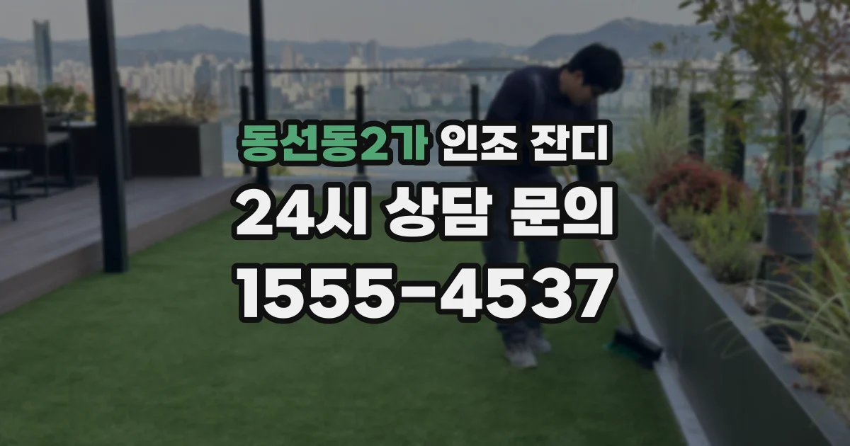 동선동2가 인조 잔디
