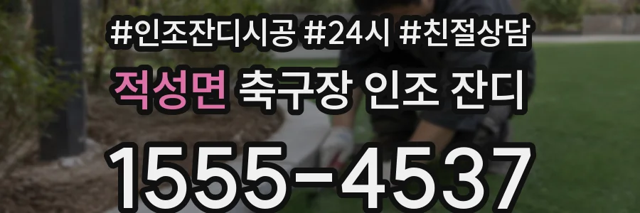 적성면 축구장 인조 잔디