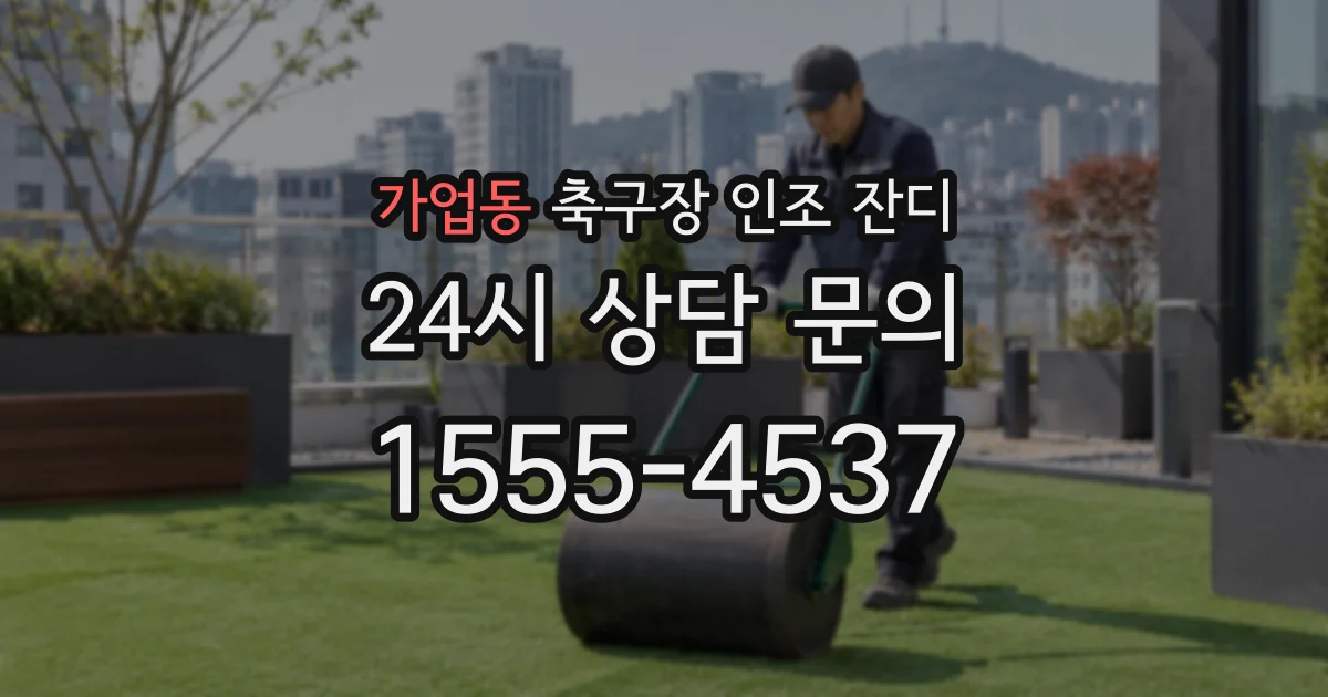 가업동 축구장 인조 잔디