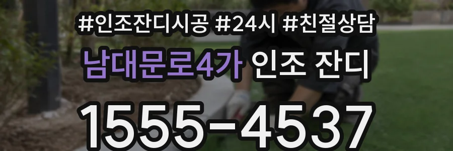 남대문로4가 인조 잔디
