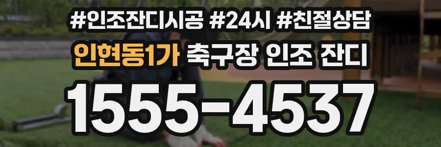 인현동1가 축구장 인조 잔디