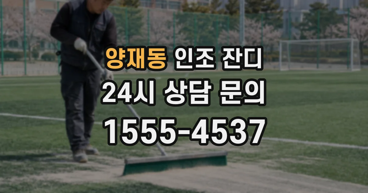 양재동 인조 잔디